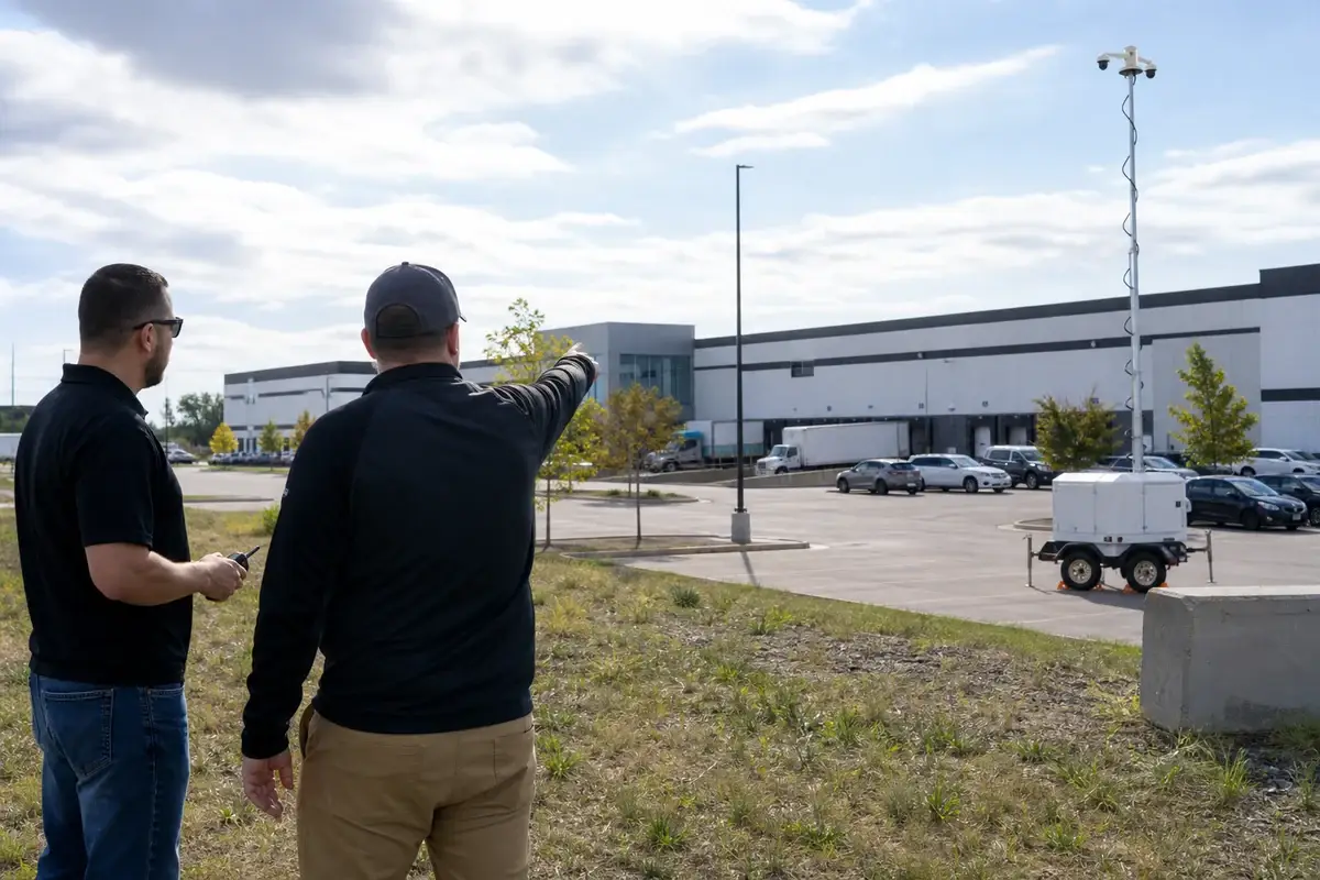 Commercial property planning a mobile surveillance deployment