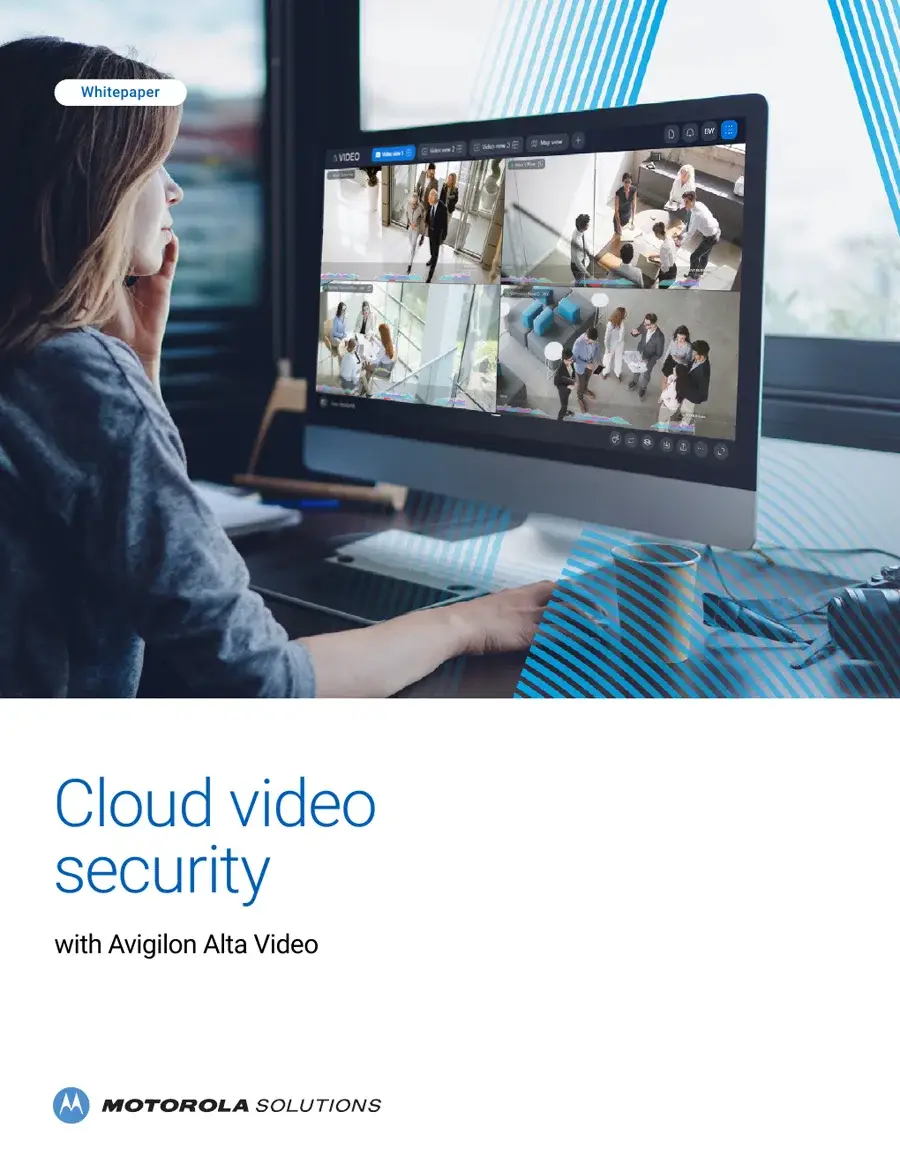 Avigilon Cloud Video Security whitepaper cover