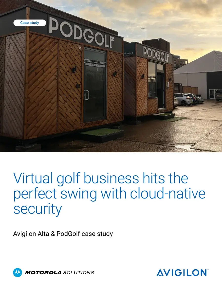 PodGolf Avigilon customer story cover