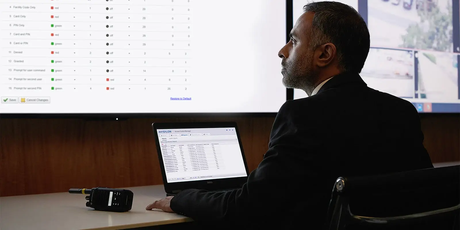 Avigilon Unity Access browser-based management interface